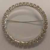 Round Diamond Buckles Single