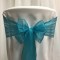 Turquoise Crystal Organza 