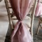 Mauve Pink Organza Chair Drape 