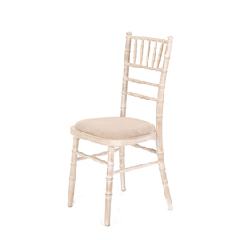 Limewash Chair with Ivory Pad 