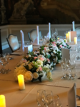 caledonian wedding floral centrepiece