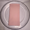 Pink Wash Rustic Linen Napkin