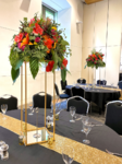 tall gold frame centrepieces