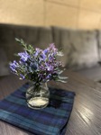 Scottish Themes florals on tartan
