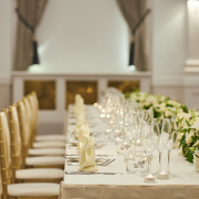 Lux top table set for wedding breakfast