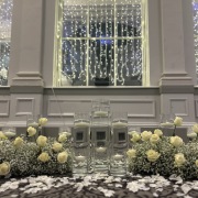 Window Lights with Floral and Cylinder display