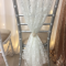 Cream Lace Chair Drape 