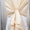 Dreamy Creamy Taffeta Chair Drape