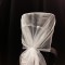White Crystal Organza Chair Drape 