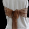 Chocolate Brown Organza PD46