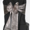 Metallic Grey Silver Organza TT21