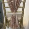 Blush Sequin Chair Drape 