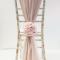 Pale Pink Chiffon Chair Drape