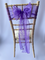 Purple Crystal Organza Sash