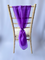 Purple Organza Chair Drape