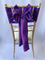 Cadbury Purple Taffeta Sash