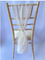 Clotted Cream Organza Chair Drape