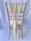Nude Chiffon Chair Drape