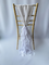 White Chiffon Ruffled Drape