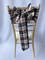 Black and White Tartan Sash (Large Check)
