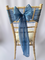 Petrol Blue Silk Organza Sash