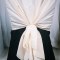 Dreamy Creamy Taffeta Chair Drape 