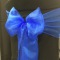 Cobalt Blue Crystal Organza