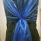 Navy Organza Drape