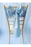 Duck Egg Blue Taffeta Sash on Chiavari chair