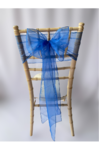 Royal Blue Organza Sash on Chiavari chair
