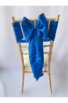 Royal Blue Taffeta Sash on Chiavari chair