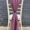 Mauve Chiffon Chair Drape