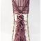 Mauve Ruffled Chair Drape 