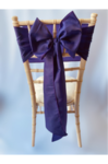 Deep Purple Taffeta Sash on Chiavari chair