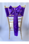 Cadburys Purple Satin Sash on Chiavari chair