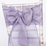 Victorian Linen Lilac Sash on Chiavari chair