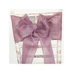 Mauve Hessian Linen Sash on Chiavari chair