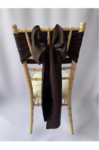 Chestnut Brown Taffeta sash on Chiavari chair