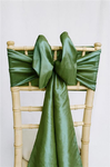 Sage Green Taffeta Sash on Chiavari chair