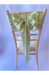 Celadon Green Satin Sash on Chiavari chair