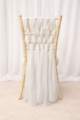 5 Weave White Voile on Chiavari chair