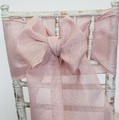 Pink Linen Sash on Chiavari chair