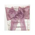 Mauve Hessian Linen Sash on Chiavari chair