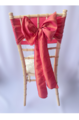 Caribbean Coral Taffeta Sash on Chiavari chair