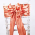 Burnt Orange Satin on Chiavari chair