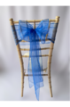 Royal Blue Organza Sash on Chiavari chair