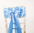 Baby Blue Satin Sash on Chiavari chair