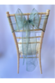 Deep Sage Organza Sash on Chiavari chair