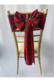Red Stewart Tartan Sash on Chiavari chair