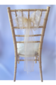 Champagne Organza Sash on Chiavari chair